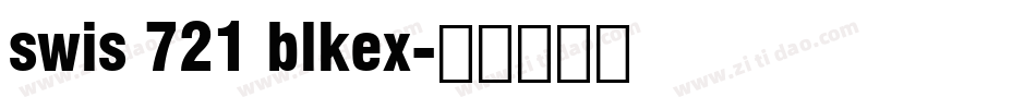 swis 721 blkex字体转换